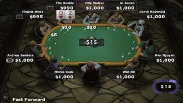 World Series of Poker (EU) screen shot game playing